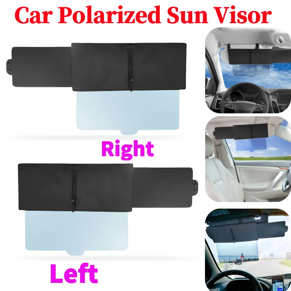 

Car Sun Visor Anti-Glare Sunshade Extender with Polarized Lens Side Sunshade UV-Filtering Car Window Sunshade for Safe Driving