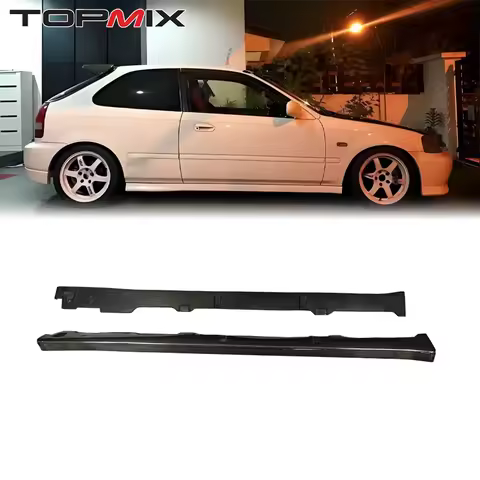 For Honda 1997-2000 Civic Type-R EK9 Performance Carbon Fiber Side Skirts &amp; Lower Lip