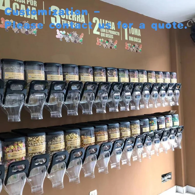

custom.Top-ranking Dry Fruit Dispenser Food Cereal Dispenser Supermarket Display