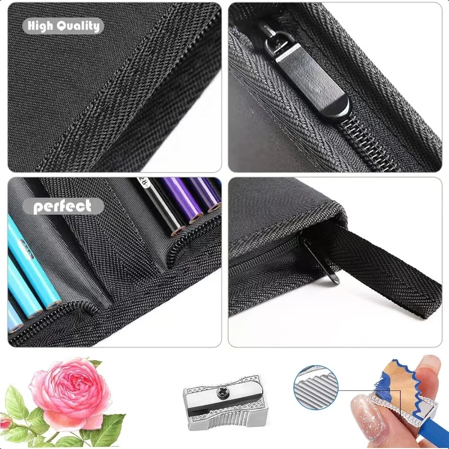 Orange Yellow Colored PencilsOil Based Wooden Colored Pencil Set for Adults Coloring Books Drawing Sketching Art plies 24 Color