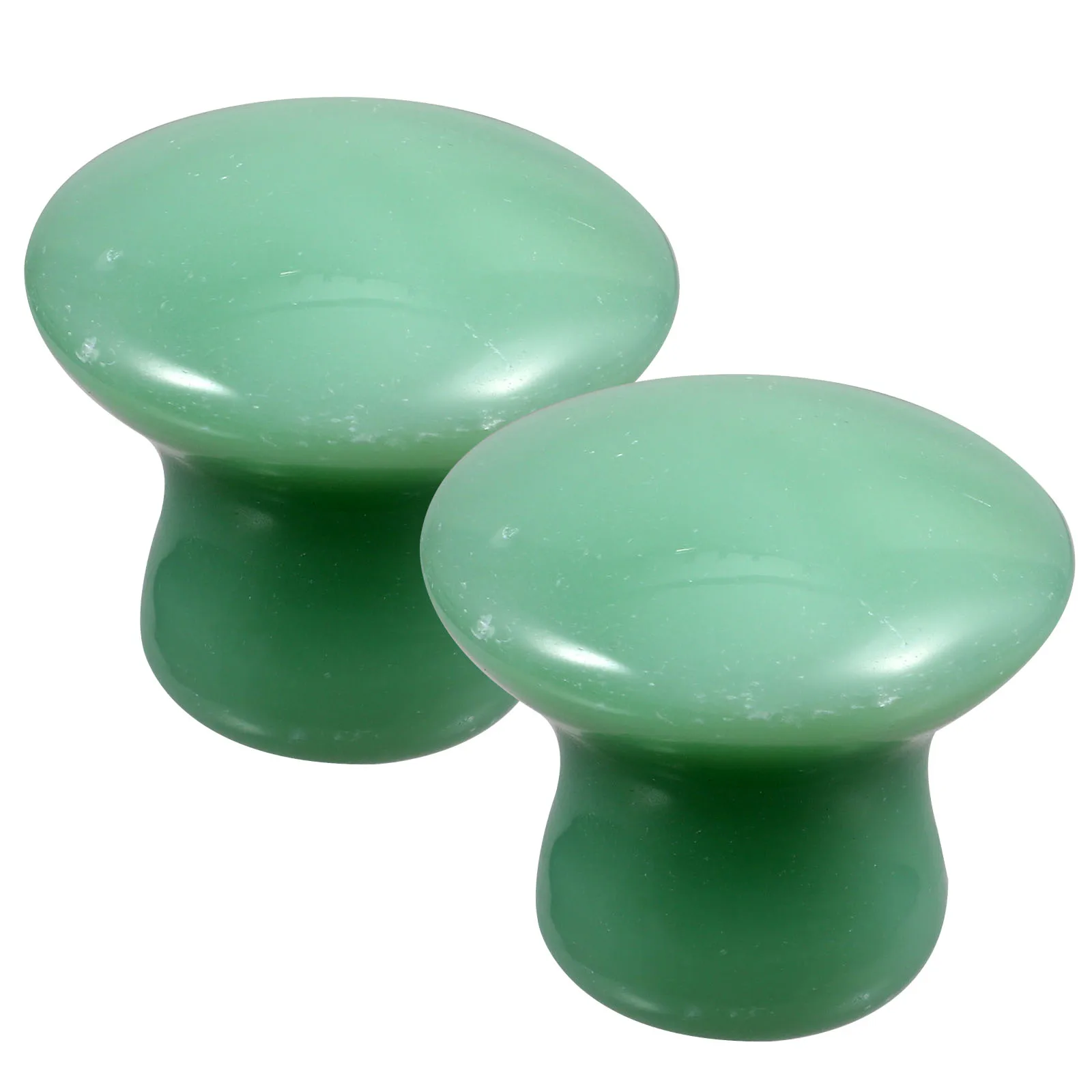 

2Pcs Mushroom Massage Stone Smooth Natural Gua Sha Board for Face and Body Relaxation Scraping Tool Beauty Massager Jade Therapy