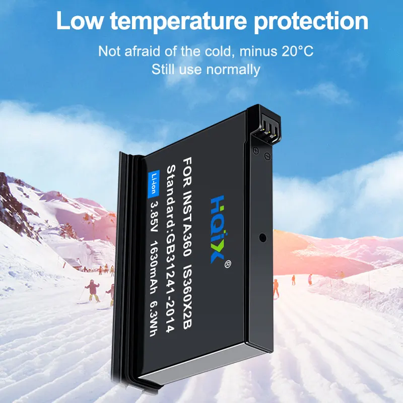 HQIX For Insta360 ONE X2 Sports Camera Battery USB Charger