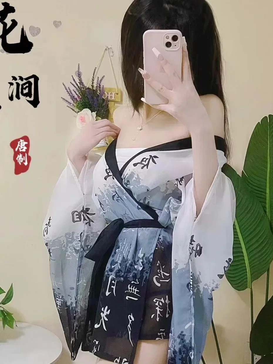 Doce menina hanfu antigo traje super imortal princesa consort uniforme antigo roupas de cama roupão bandhnu vestido elegante
