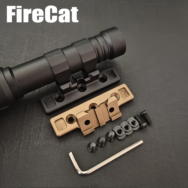 

Tactical M-LOK Flashlight Base Is Applicable To SF M300 M600 Series Weapon Flashlight Installed On 20mm Picatinny Rail