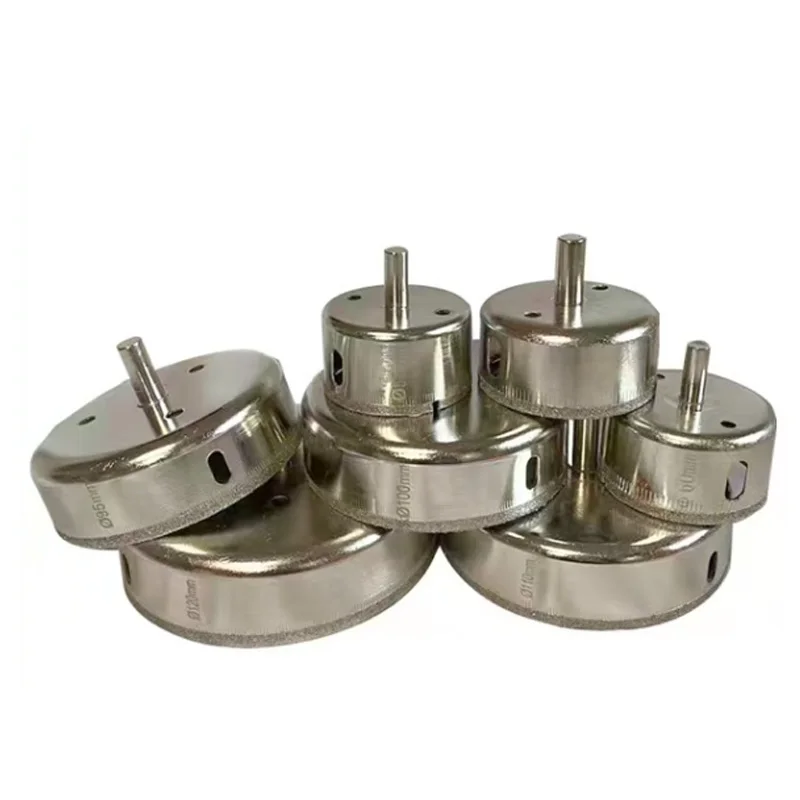 Diamante Revestido Broca Telha de Mármore Vidro Cerâmica Buraco Viu Brocas para Ferramentas Elétricas Peças 60 65 70 80 85 90 100 110 120 mm