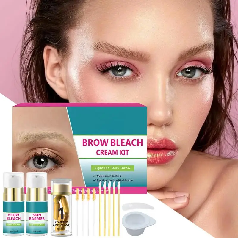 10ml Brow Bleaching Kit Naturally Lighten Eyebrow Color Efffective Seamless Integration With Harmless Formula For woman Makeup