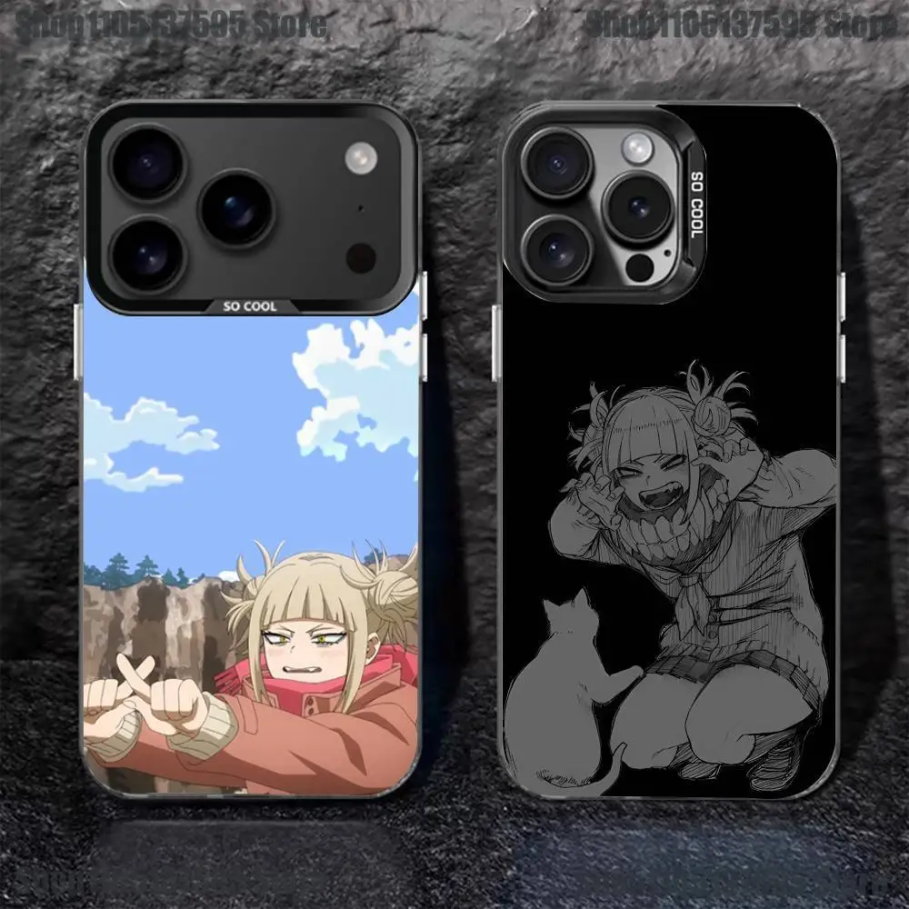 

Anime Toga Himiko Phone Case For iPhone 17,16,15,14,13,12,11,Pro,XS,Max,Plus,Mini,SE4,E Black Matte Shockproof Cover