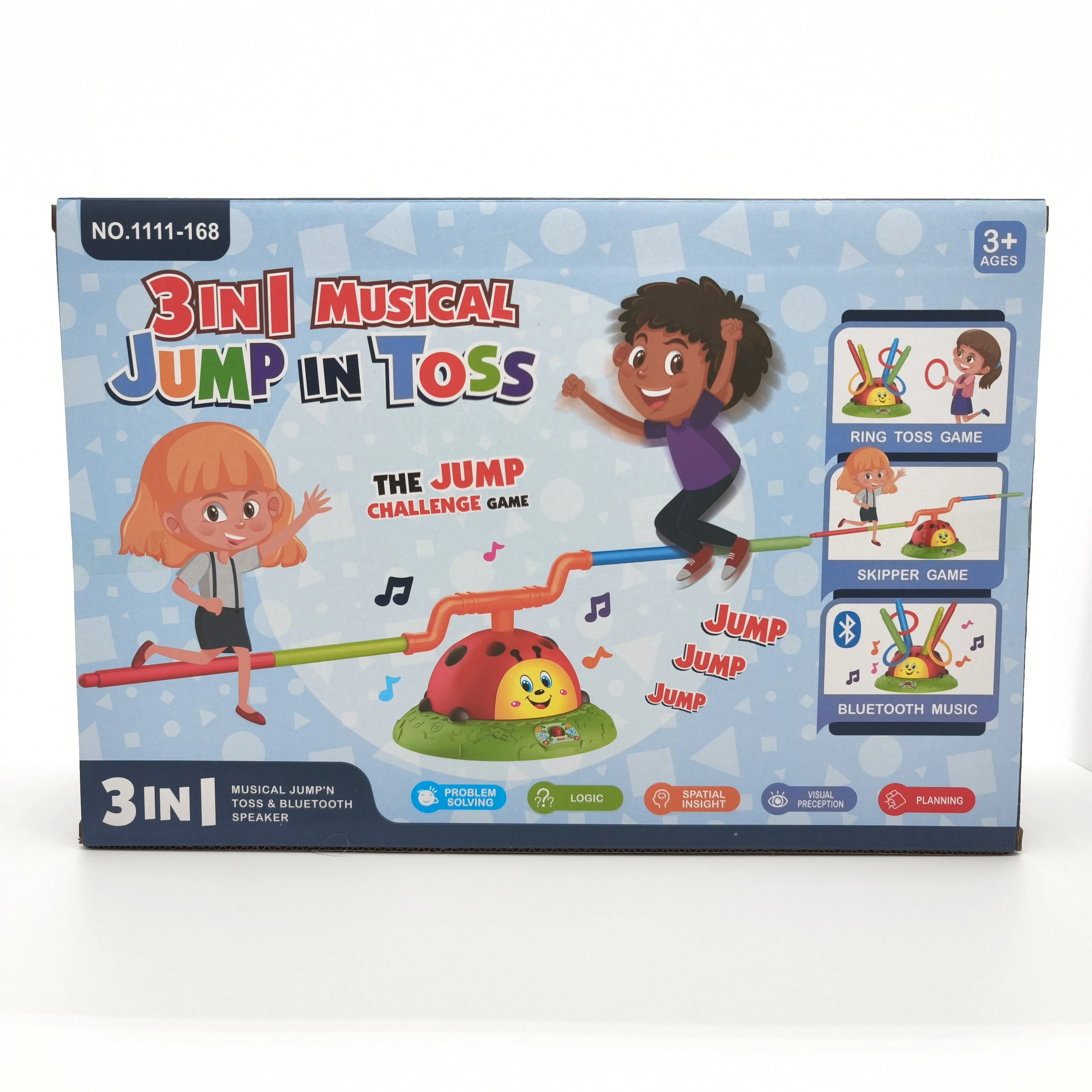 3-In-1 Skipping Rope Machine Kid Sports Musical Bluetooth Equipment Ferrule Game Ladybug sporting Jumping Outdoor Play Toys