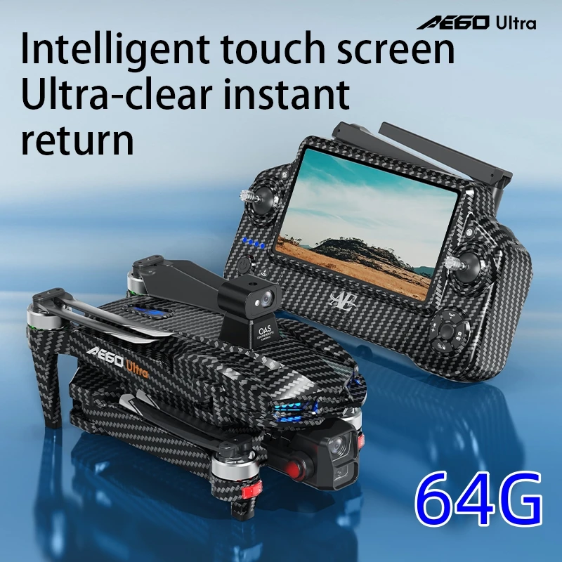 

New Ae60 With Touch Screen Professional Aerial Photography Drone Digital Image Transmission Airdrop Gps Remote Control Aircraft