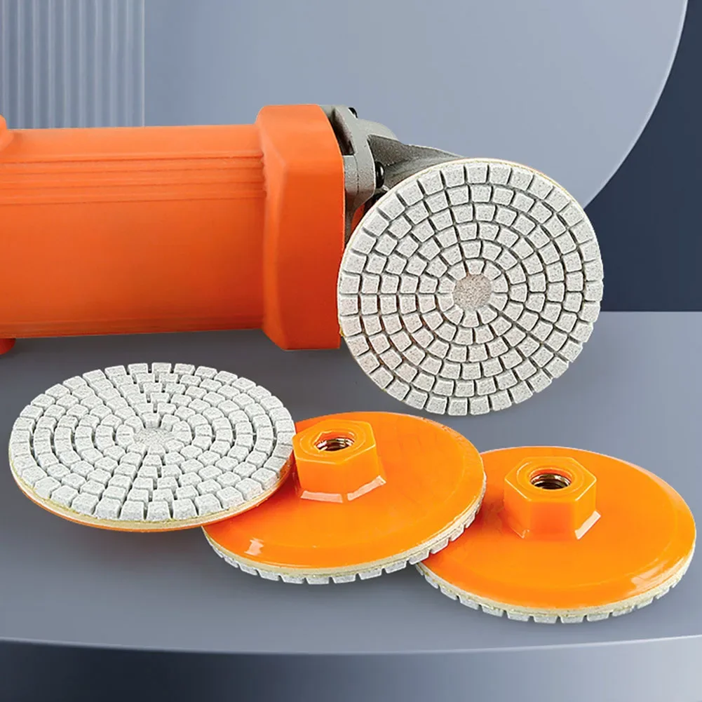 Functional High Quality Polishing Pad Parts Spiral Stable Wear-resistance Wet 3 Inch 80mm Concrete Diamond Disc