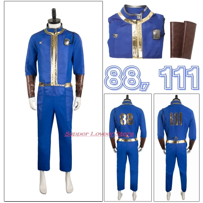 

88, 111 Cosplay Out Vault Cosplay Women Men Jumpsuit Costume Unisex Handguard Bodysuit Outfits Halloween Carnival Suit Shelter