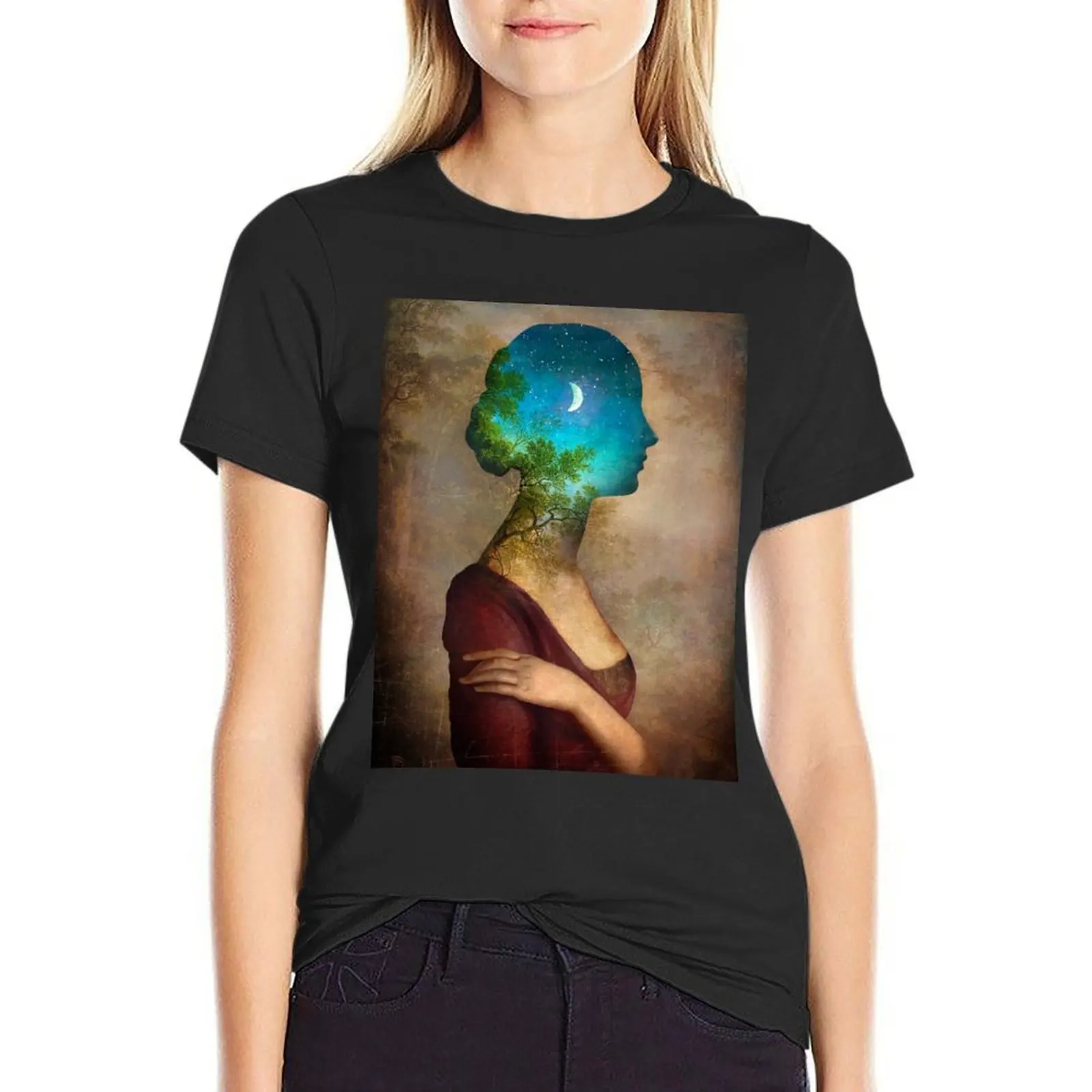 A Midsummer Night's Dream T-Shirt summer top female funny korean Women's clothes