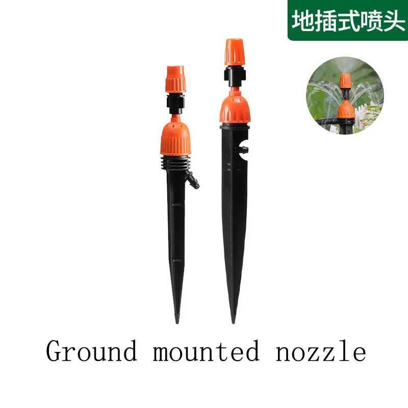 Garden Watering Sprinkler Mist Nozzle Dripper Drip Irrigation Garden Greenhouse Adjustable Mist Emitters Stake Micro Spray