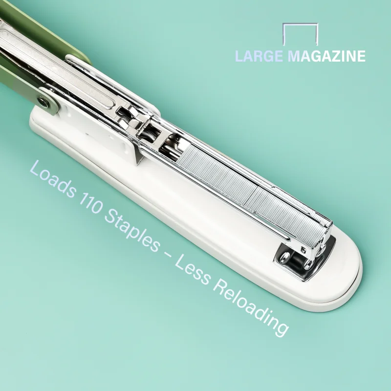 Cucitrice da tavolo in metallo HUAJIE da 6,5 pollici, capacità di 25 fogli, include 1000 graffette, durevole per ufficio e uso domestico