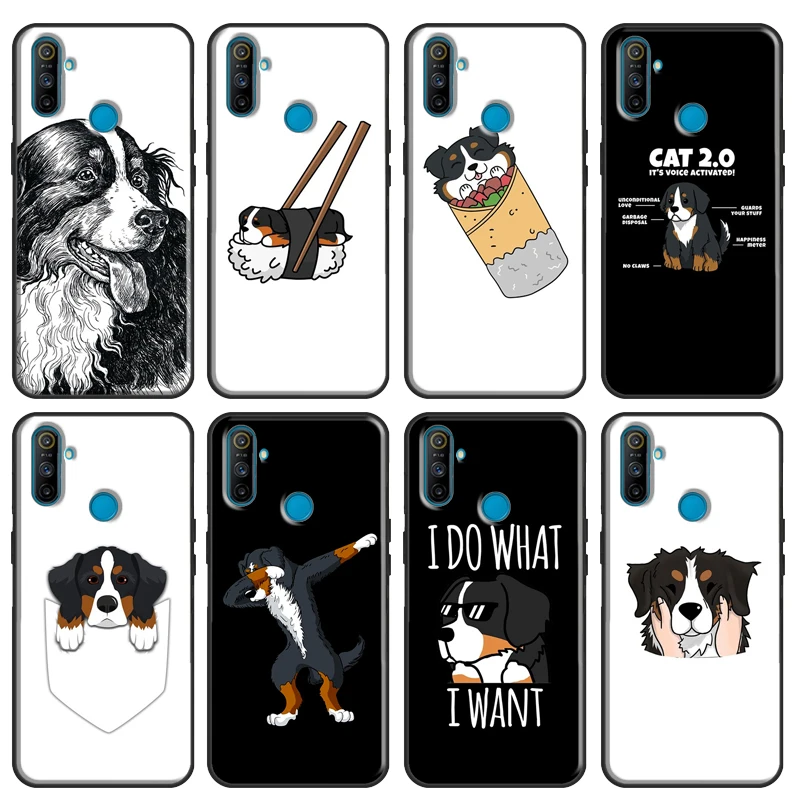 Bernese Mountain Dog Case For OPPO Realme GT C3 C11 C15 XT X2 X7 6 7 Pro Phone Case For OnePlus 8T 7T 8 Pro Case