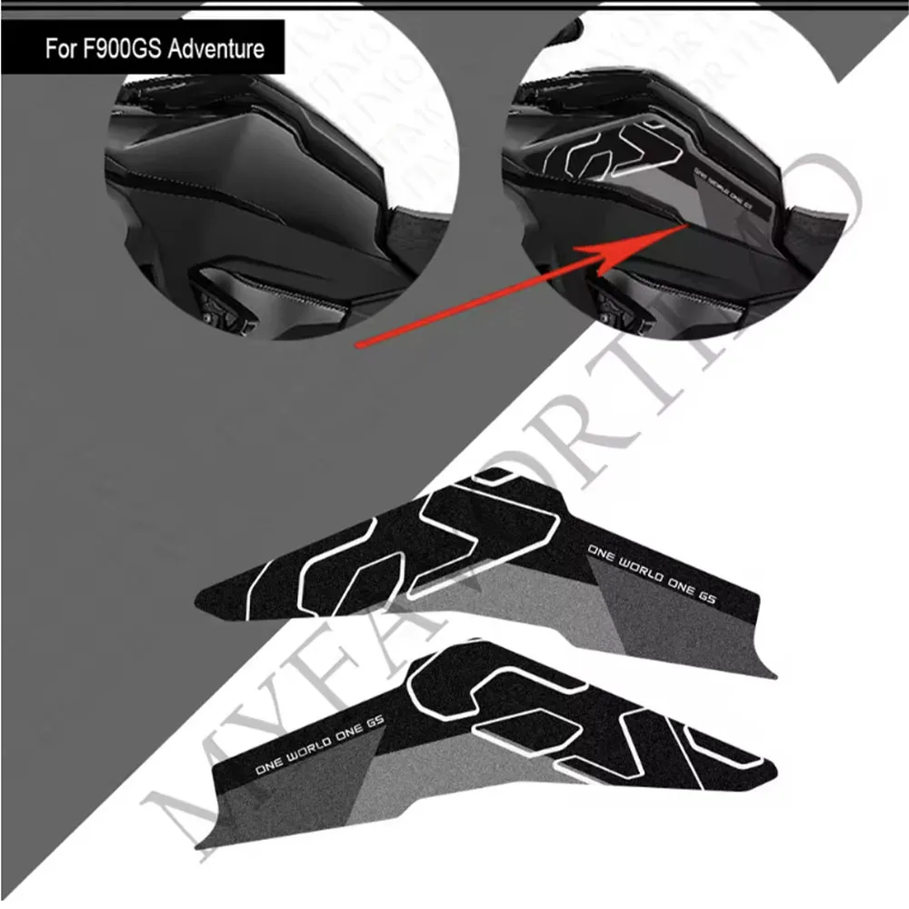Motorcycle For F900GS F900 GS F 900 Adventure ADV Tank Pad Cap Grips Gas Fuel Knee Stickers Decals Protector 2024 2025 2026