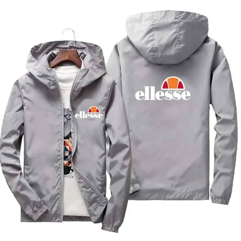 Spring Autumn New Windbreaker Mountaineering Raincoat Printed Letters Men's Jacket Coat Fashion Outdoor Sports Casual Thin Jacke