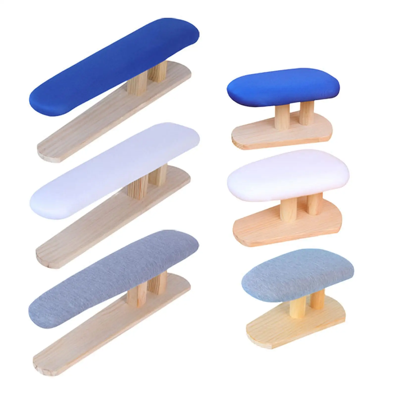 Small Ironing Board Wooden Base Replace Cover Compact Iron Board for Laundry Room Craft Rooms Cuffs Detailed Garment Ironing