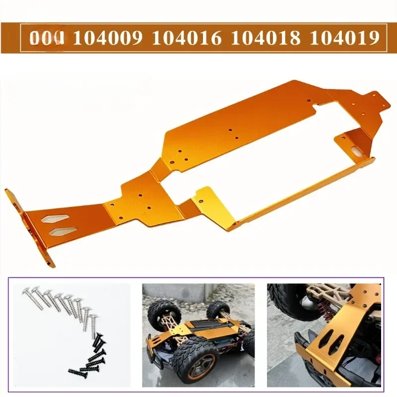 WLtoys 104009 104016 104018 104019   Części do samochodów RC ulepsz metalowe podwozie