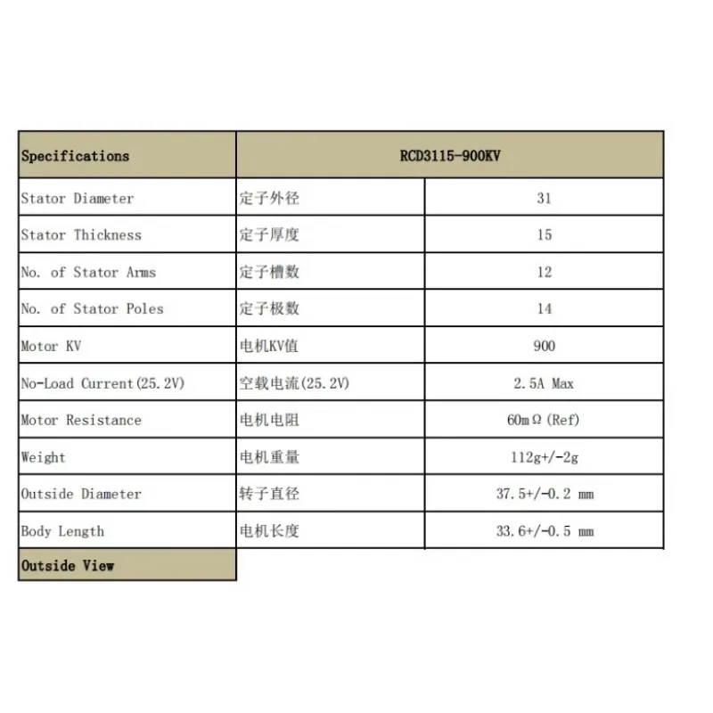 NEW 3115 900KV 3-6S Brushless Motor for RC Multirotor X-Class FPV Cinelifter Taurus X8Pro Protek60 FPV Camera Kit Done