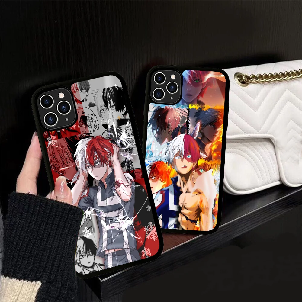 My Hero Academia Shoto Todoroki Phone Case Silicone PC+TPU For For iPhone  11 12 13 14 15 16 Plus Pro Max Cover