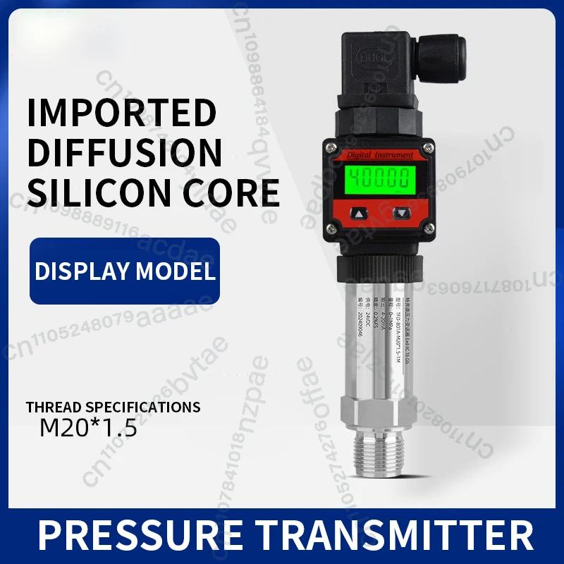 

Digital Pressure Transmitter 4-20mA/0-10V/RS485 Output Signal Digital Pressure Sensor M20*1.5 Thread 10ms Fast Response