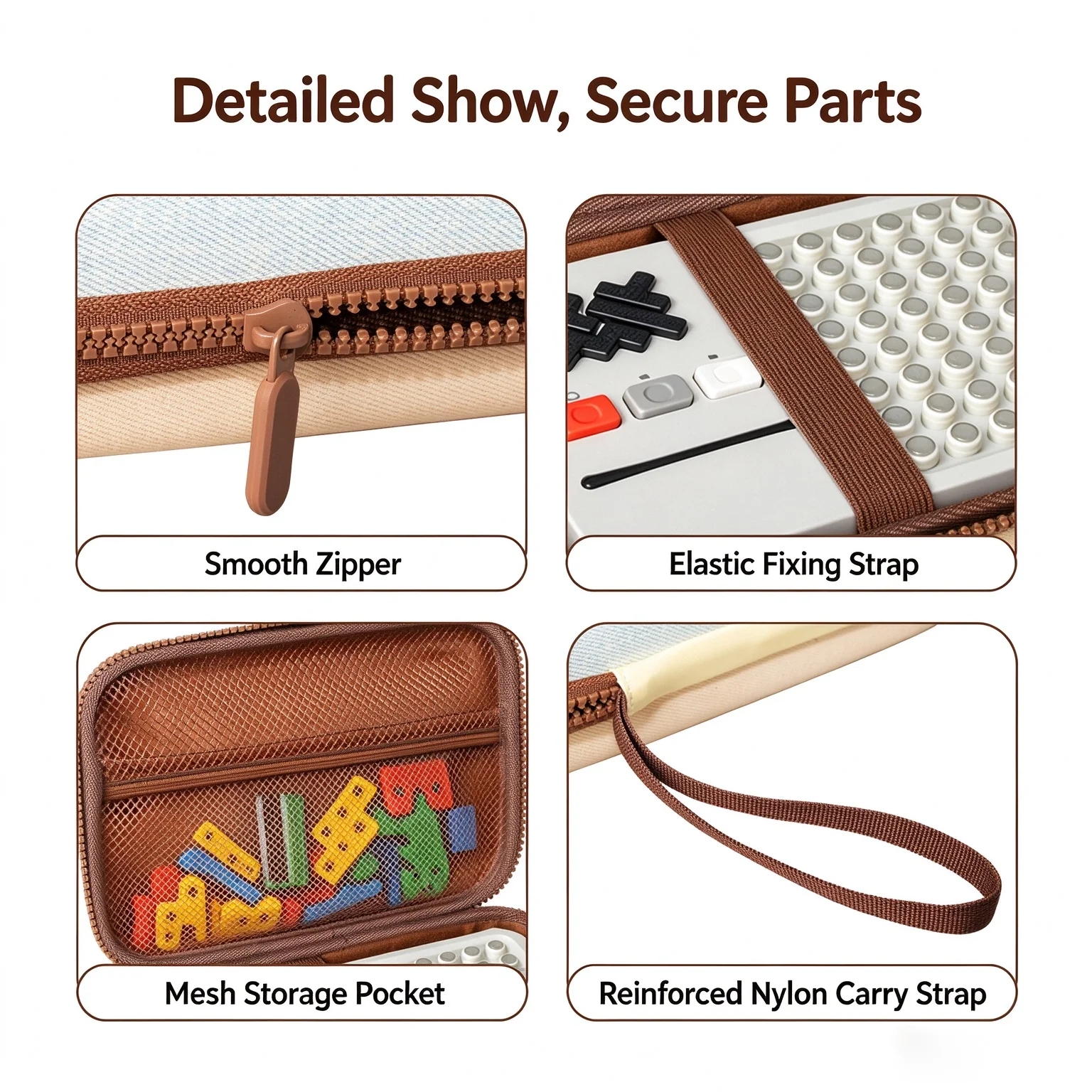 Hard Carrying Case for GiiKER Super Blocks Pattern Matching Puzzle Game Educational Toy