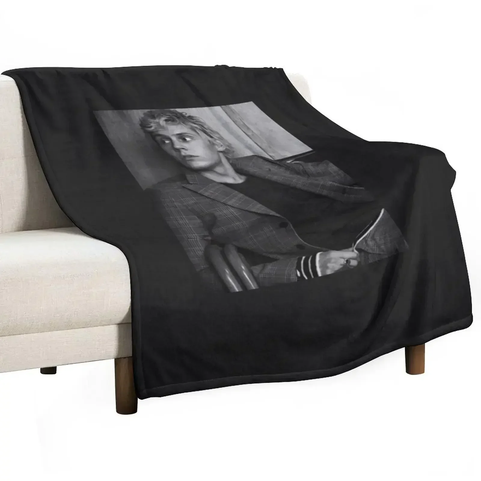 Evan Peters Throw Blanket Hairys Fashion Sofas Luxury Thicken Shaggy Flannel Fabric Softest Blankets