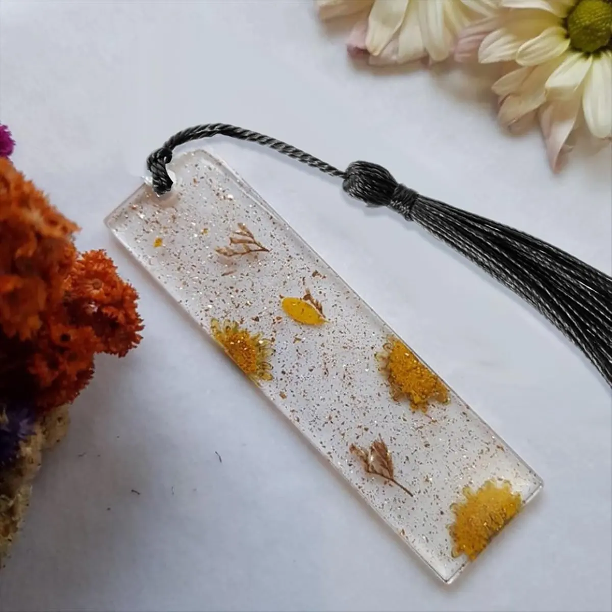 Super Sale Glue Mold Bookmark Mold with 20 Tassel Bookmark Mold Kit Bookmark Epoxy Resin Casting Mold for DIY Bookmark Making