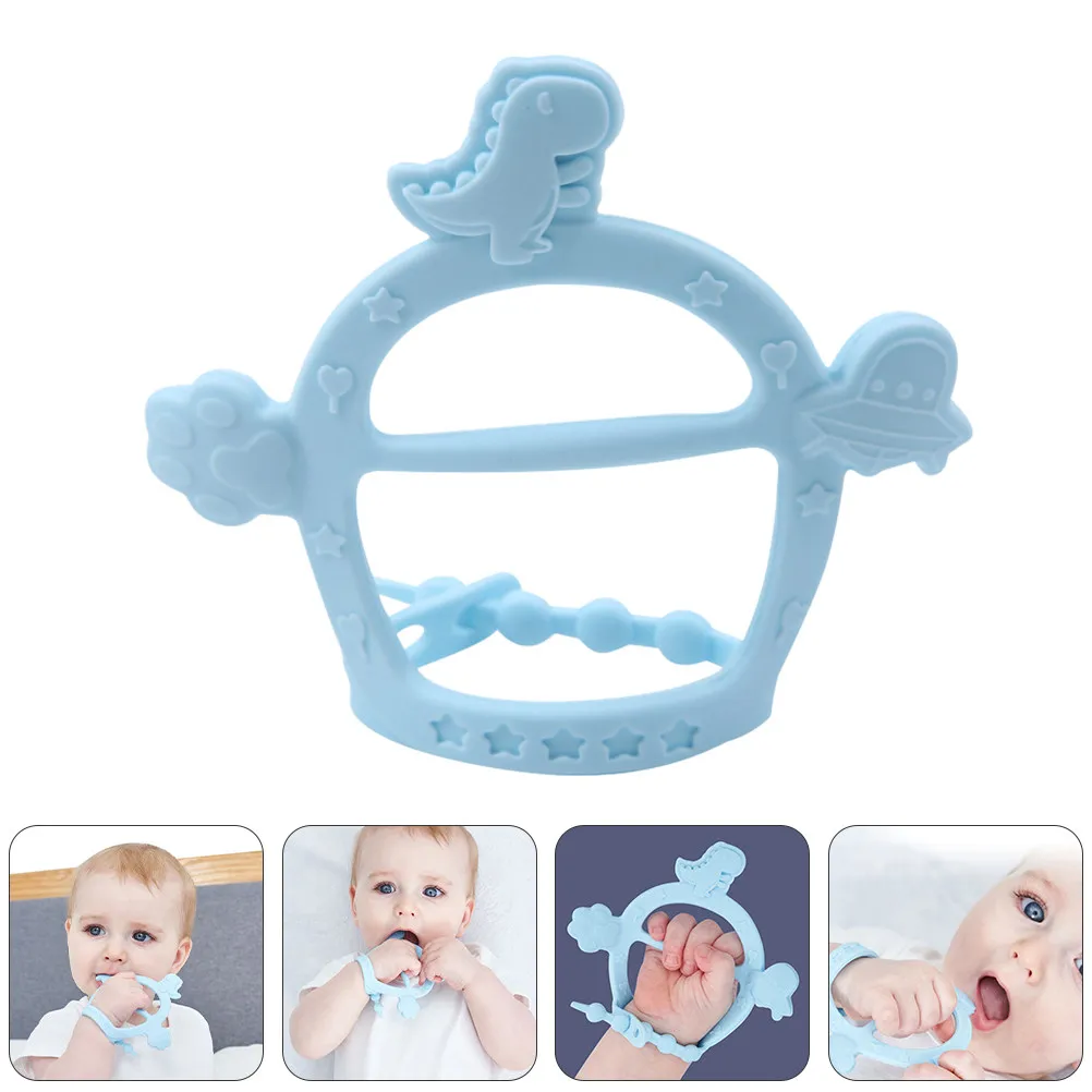 Anneau de dentition en silicone pour bébé, motif dessin animé, pour soulager les gencives, cadeau de naissance ou de fête prénatale, jouet de dentition pour nourrisson