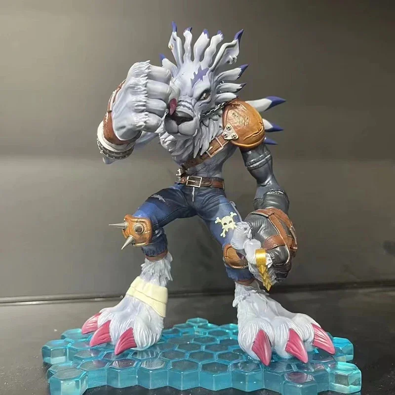 

new Bandai Digimon Adventure Were Garurumon Metal Greymon PVC Anime Figure Model Collecile Action Toys gifts