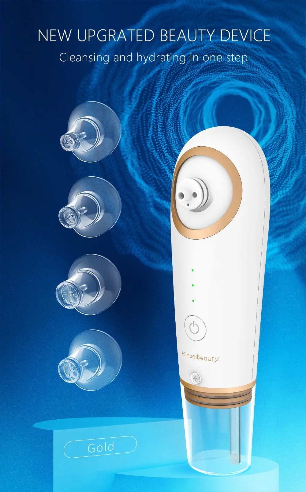 

Face Cleaner Facial Electric Small Bubble Blackhead Remover Cleaning Vacuum Cleaner Water Cycle Pore Acne Pimple Remove Tool