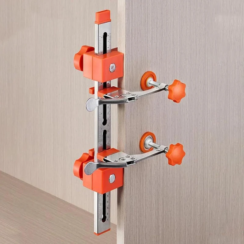 Cabinet Hardware Jig, Drawer Slide Jig, Cabinet Hardware Jigs with Magnetic Arm Punch Locator,Fast Install Drawer Slides-A33R
