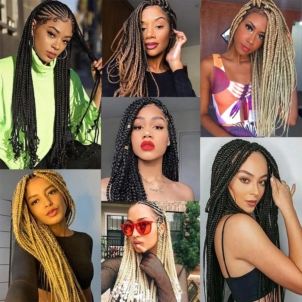 قبل امتدت تجديل الشعر 26in 3 حزم الأسود تجديل الشعر الاصطناعية مسبقا جديلة وصلات شعر الكروشيه تويست الضفائر