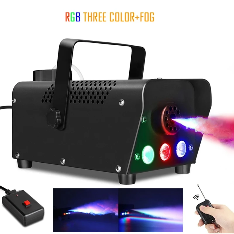 500W Remote Control Fog Machine with LED RGB lights Fog Machine For Stage Show Led Smoke Machine Disco DJ Party Club Bar