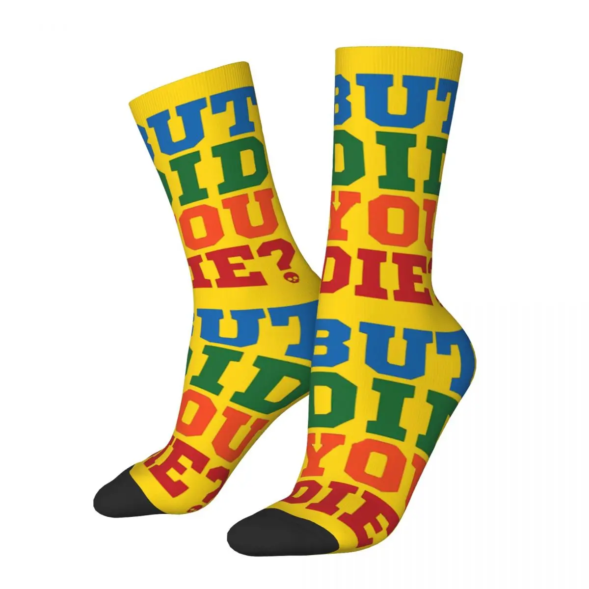 Triathlon But Did You Die Funny Men Women Happy Socks Outdoor Novelty Spring Summer Autumn Winter Stockings Gift