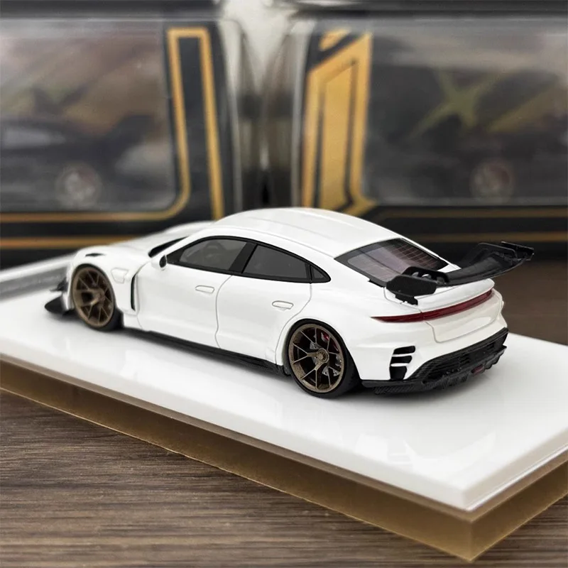 Original 1:64 Scale Taycan Modified Simulation Resin Car Model Static Display Collectible Toy Gift Souvenir Decoration