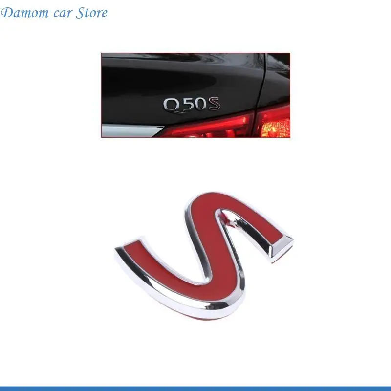 A2UC Red S Metal Badge Sticker for Q30