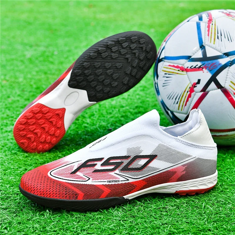 Neue Fußballschuhe für Herren, Sportschuhe, ultraleichte Outdoor-Fußballschuhe, Futsal, rutschfest, hochwertig, hoher Knöchelschutz, atmungsaktiv, für Wettkämpfe geeignet. – Detail 20