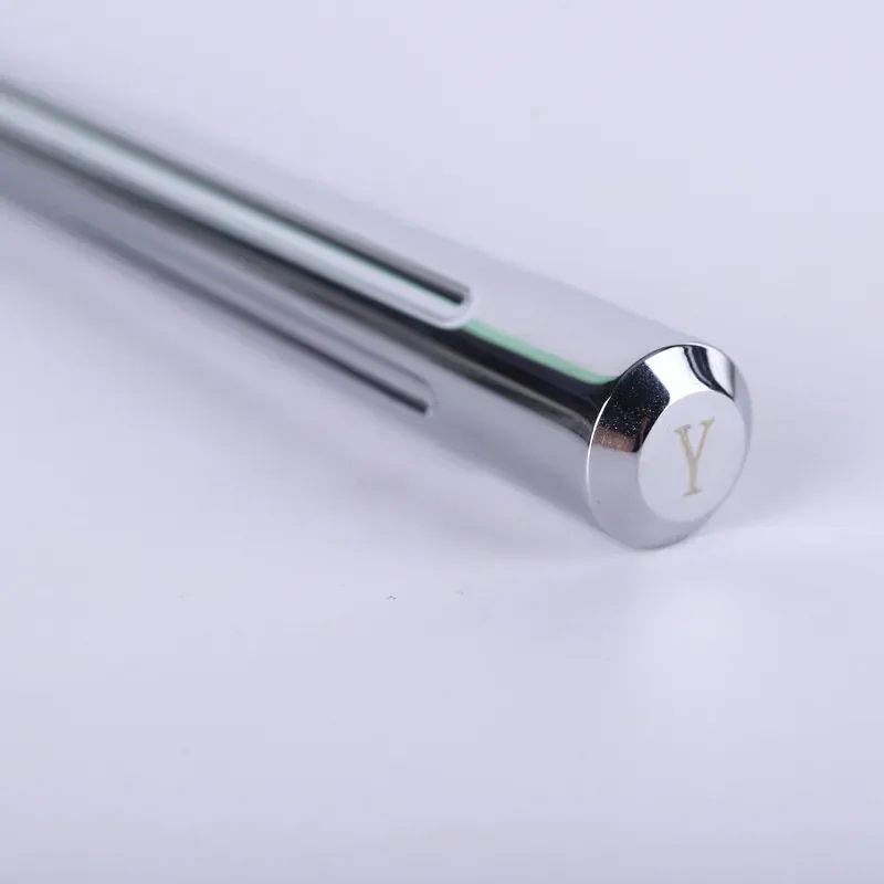 YAQI Durability Chrome Color Brass Safety Razor Handle 95mm Length And 7.5-12mm Diameter Lightweight Mens Shaving Razor Handle