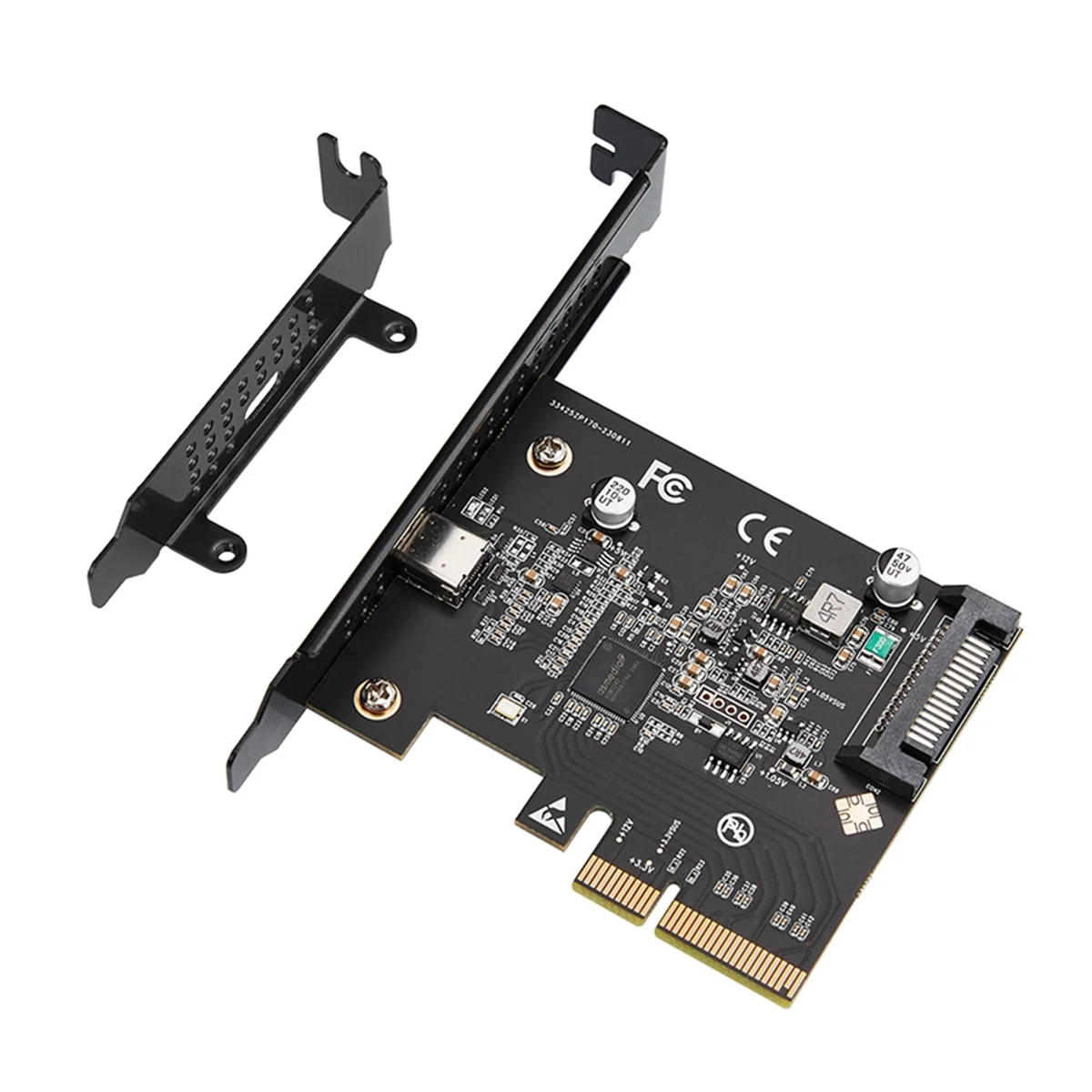 USB-C 3.2 Gen 2x2 PCI-E Gen 3 X4 Type-C Expansion Card 20Gbps ASMedia ASM3242 Chipset with SATA 15 Pin Power images - 6