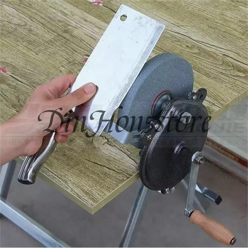Bearing Type Manual Grinder 6 Inch Hand Grinding Machine, Grinding Wheel Knife Sharpener