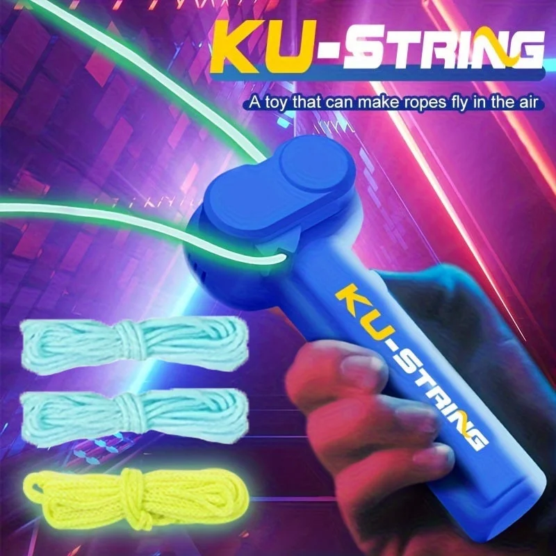يتوهج في الظلام متعة الكهربائية ماجيك حبل الدافع قاذفة الأطفال في الهواء الطلق الغريبة الضغط ألعاب إبداعية للقطط والحيوانات الأليفة