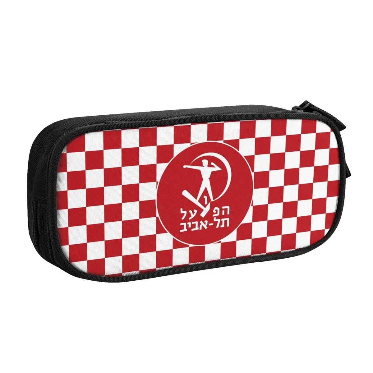 

Israel Hapoel Tel Aviv Bc Big Capacity Pencil Pen Case Stationery Bag Pouch Holder Box Organizer for Teens Girls Adults Student