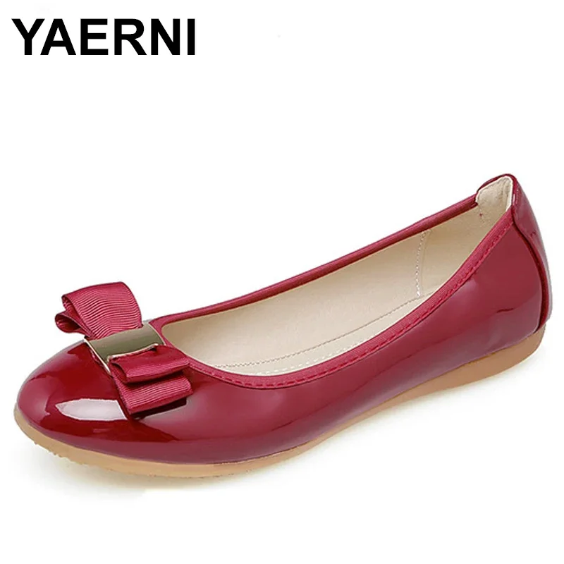 YAERNI Women Shoes Foldable Ballet Flats Spring Summer Casual Loafers Round Toe Flat Shoes Woman zapatos mujer E736