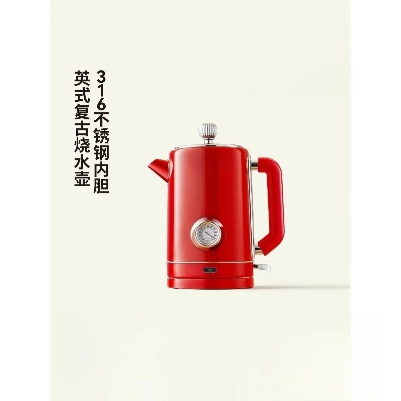 Retro Household Electric Kettle 316 Stainless Steel Large Capacity Constant Temperature Water Boiler