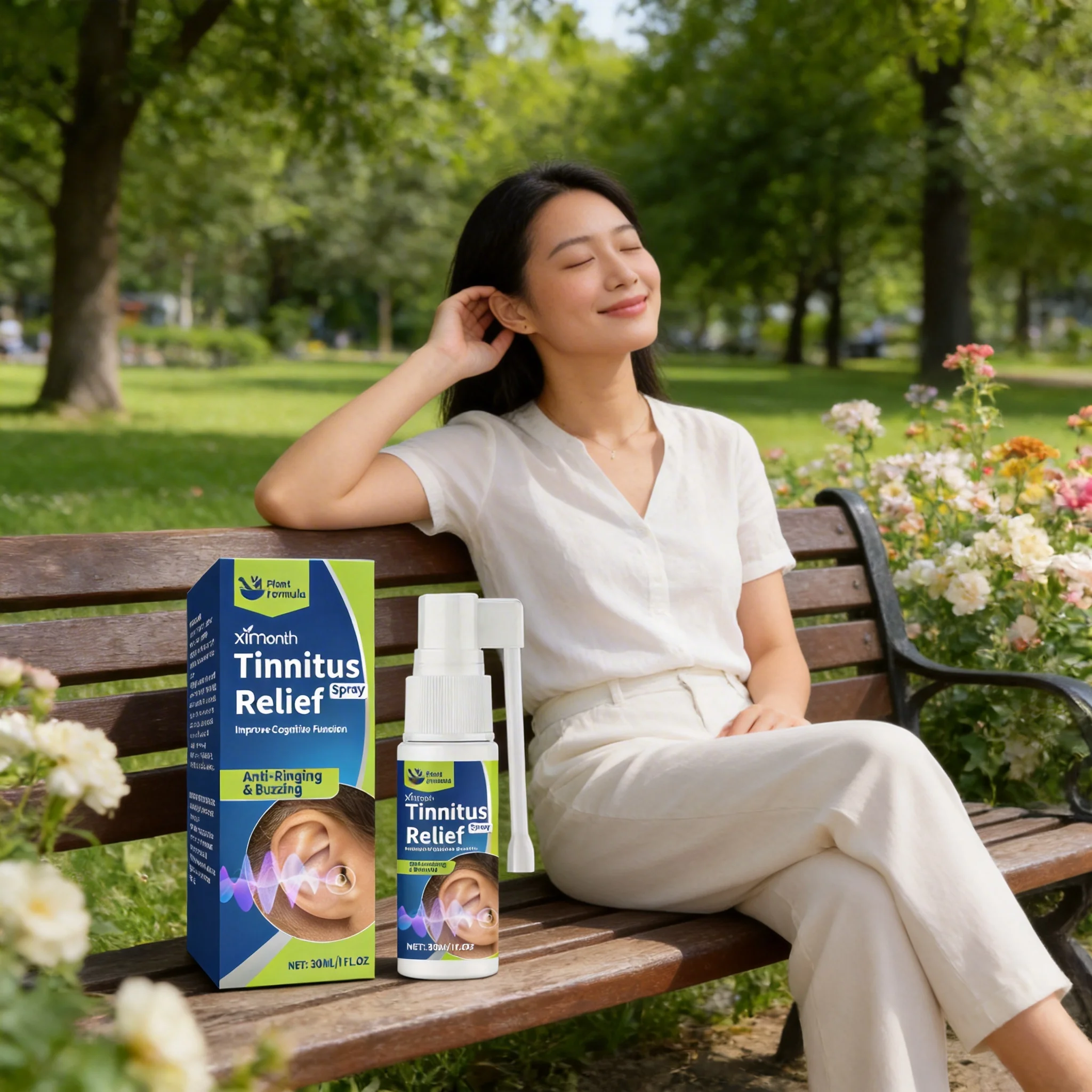 Tinnitus Relieve Spray Improve Listening Health Hearing Promotes Blood Circulation Reduce Pain Itch Treatment Ear Ringing Liquid