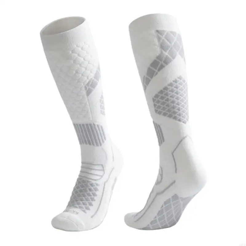 Cold Weather Ski Socks Moisture Control Technology Cushioned Compressed Hosiery 