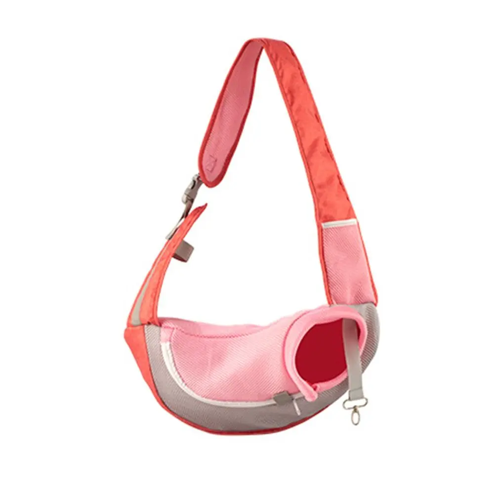 

Hands Free Dog Sling Carrier Bag Colorful Front Pocket Puppy Crossbody Bag Adjustable Strap Safety Hook Pocket Cat Tote Pouch