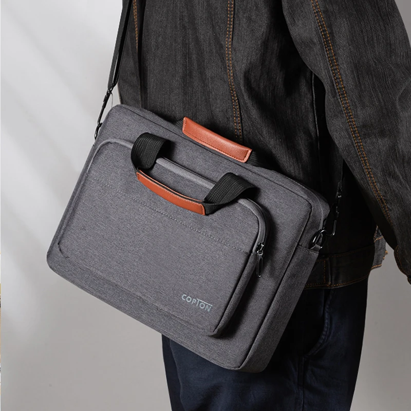 Men Laptop Shoulder Bag 13 inch for New MacBook Air M3 A3113 2024 M2 A2681 13.6 M1 A2337 A2179 Pro 13.3